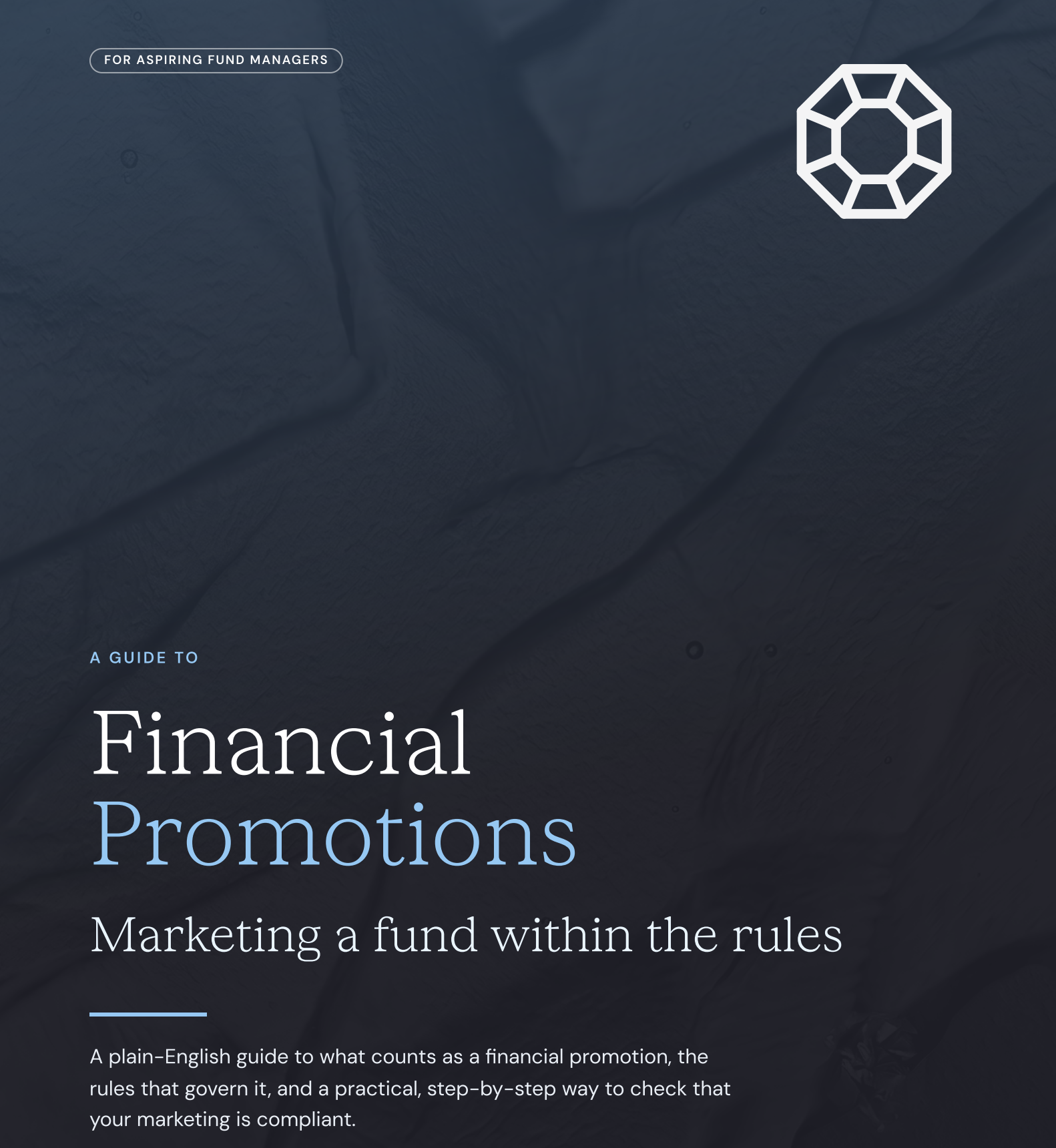 Financial Promotions Marketing a fund within the rules